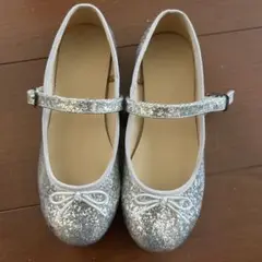 シルバー グリッター フォーマルシューズ 21.0cm