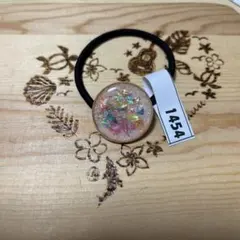 ハンドメイド　レジンヘアゴム　1454