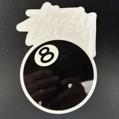 【超激レア・希少】ステューシー STUSSY ステッカー　シール　エイトボールのサムネイル