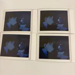 名探偵コナン　江戸川コナン　工藤新一　灰原哀　コ哀　チェキ風カード　黒鉄の魚影