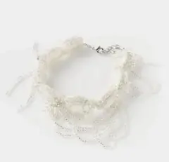 タナカダイスケcrystal ribbon necklace本日限定値下げ - メルカリ