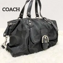 COACH Parker 13439 Op Art Hobo Bag Black - メルカリ