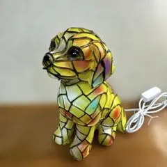 犬　モザイクランプ