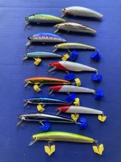 中古品　ミノータイプルアー19個セット 中古品 ミノータイプルアー19個セット