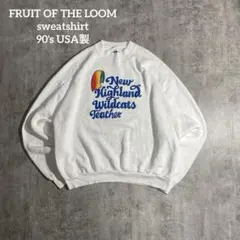 古着FRUIT OF THE LOOMヴィンテージUSA製スウェット90's希少