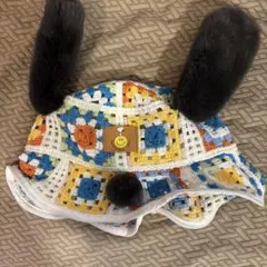 ユニバ　USJ クロシェ編み　スヌーピー　バケハ バケットハット