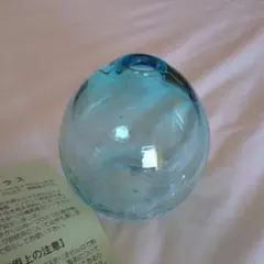 琉球ガラス 一輪挿し 花瓶 水色