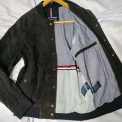 メンズ L トミーヒルフィガー レザー スタジャン トリコロールのサムネイル