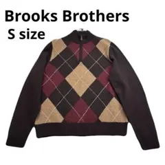 美品　Brooks Brothers ハーフジップ アーガイル ニット セーター