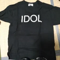 IDOL プリント Tシャツ 黒