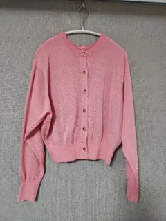 【新品】ピンク ボタン付き カーディガン 長袖