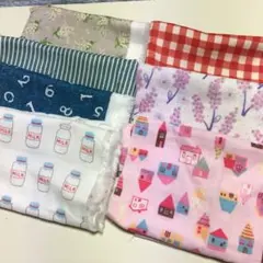 ダブルガーゼ生地はぎれ綿　7枚セット