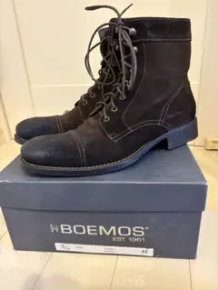 新品未使用BOEMOS ダークブラウンスエード ブーツ 42
