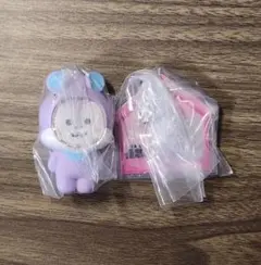 BT21 MANG フォトフレームマスコット&パッケージチャーム2点セット