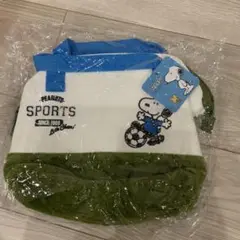 PEANUTS スヌーピー サッカー バッグ　ランチ　バック