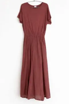 DOORS ドアーズ　コットンボイルドッキングギャザーワンピース