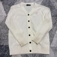 BLACK QUEEN アイボリー制服ゆるニット　カーディガン　М