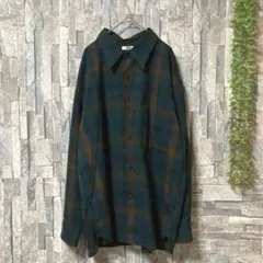 完売品✨【UNIQLO U】ヘビーフランネルオーバーサイズシャツ (L)