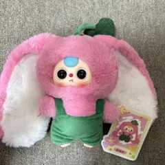 Babythree 春はどこ？フラワーシリーズ ピンクのうさぎ
