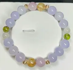 たろいも様ご専用✴️ ラベンダー翡翠　ルチル　ペリドット　リビアングラス　天然石