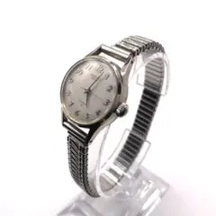 稼働品　セイコー　SEIKO サルビア　手巻き　腕時計　レディース　シルバー セイコー・サルビア・スペシャル・昭和40年代婦人用手巻き・小さくて