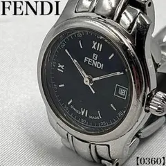 稼動】FENDI 腕時計 210L レディース ズッカ レザーベルト クォーツ