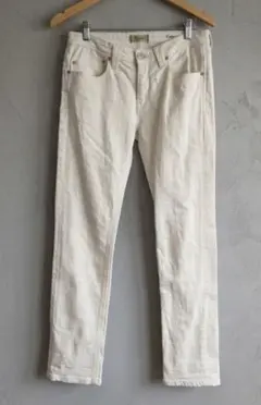 【美品】ヤヌーク KAY ホワイトデニム 26インチ