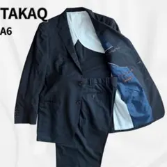 TAKAQ カシミヤ シルク super120 セットアップ スーツ A6 L
