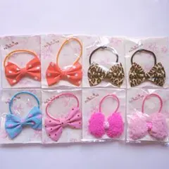 ヘアリボンゴム♡8点セット＊Z