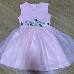 SHEIN キッズ ドレス ピンク 花柄刺繍 5Yのサムネイル
