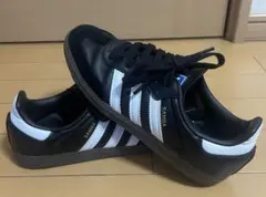 【美品】adidas SAMBA BLACK 22.5cm