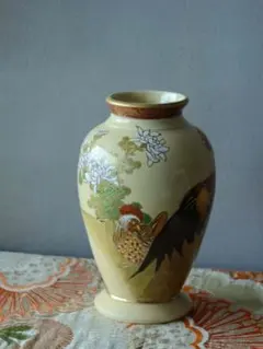 花瓶 陶器 ひょうたん型 鳥 花柄 和風 インテリア 花瓶 陶器 ひょうたん型 鳥 花柄 和風 インテリア - メルカリ