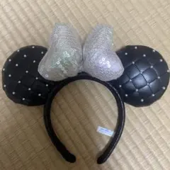 ミニーマウス風カチューシャ 黒と白