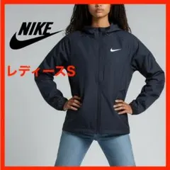 A4374★美品★Nike*フード付きジャケット*薄手*S*黒