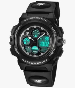 LAVAREDO キッズ スポーツウォッチ ブラック