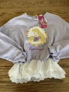 新品タグ付⭐︎ラプンツェル フリル付きトレーナー 120cm
