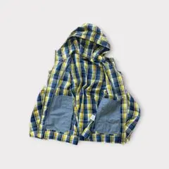 00s OLD UNIQLO ジップパーカー チェック ジャケット y2k