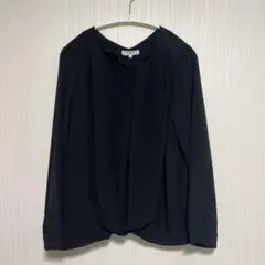 NATURAL BEAUTY BASIC 黒 長袖ブラウス M