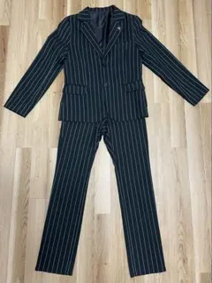 RAD CUSTOM キッズスーツ 黒ストライプ 150 セットアップ