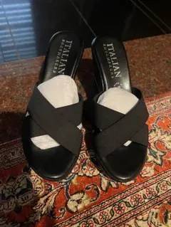 ITALIAN SHOE MAKERS ブラックサンダル 36のサムネイル