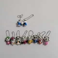 キリン　生茶パンダ　キーホルダー10個セットのサムネイル