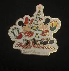 ミッキー・ミニー クリスマスピンバッジ