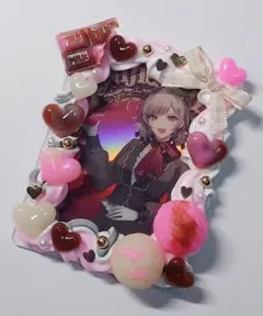 トレカケース ホイップデコ ピンク×白