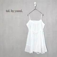talbyyumi　レースキャミワンピース　チュニック　レイヤード　ホワイト　M