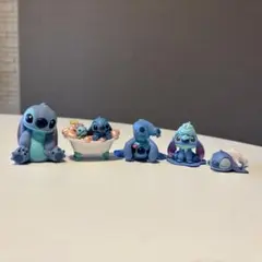 ディズニー スティッチ ミニチュア フィギュア プチトイズ レア 9点 
