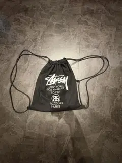 ステューシー ドローストリングバッグ ブラック