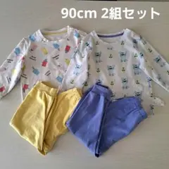 ユニクロ 長袖 パジャマ ディズニー モンスターズインク　2着セット 90