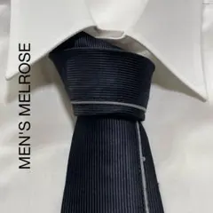 TG1313 MEN'S MELROSE ライン ストライプ ネクタイ 日本製