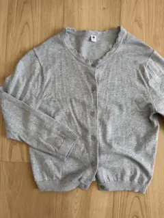 ユニクロ　120 グレーカーディガン