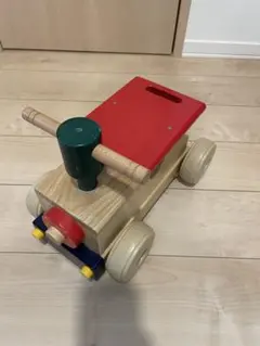 森の汽車ポッポ 木製手押し車 - メルカリ